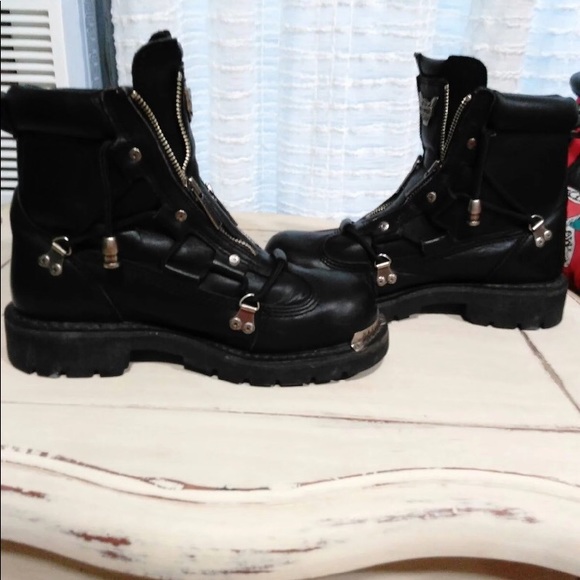 Womens Harley Davidson Brakelight Boots Sz 8 5 Womens Harley Davidson Brakelight Boots Sz 8 5